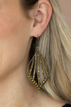 Load image into Gallery viewer, Paparazzi ~ Showcase Sparkle ~ Brass Earrings