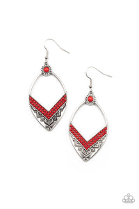 Paparazzi ~ Indigenous Intentions ~ Red Earrings