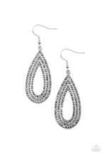 Load image into Gallery viewer, Paparazzi ~ Exquisite Exaggeration ~ Silver Earrings