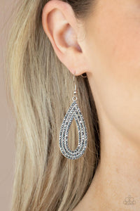 Paparazzi ~ Exquisite Exaggeration ~ Silver Earrings