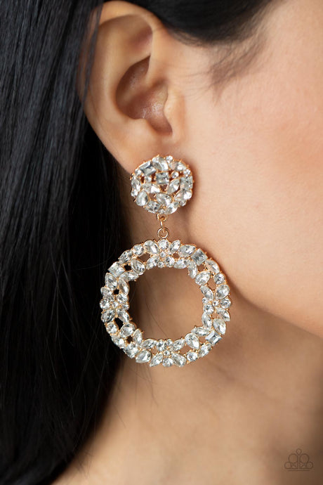 Paparazzi ~ Party Ensemble ~ Gold Post Earrings
