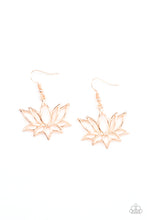 Load image into Gallery viewer, Paparazzi ~ Lotus Ponds ~ Rose Gold Earrings