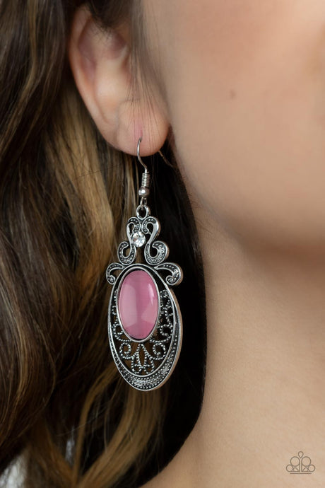 Paparazzi ~ Garden Gondola Ride ~ Pink Earrings