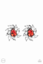 Load image into Gallery viewer, Paparazzi ~ Sophisticated Swirl ~ Red Clip-On Earrings