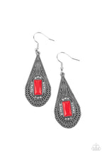 Load image into Gallery viewer, Paparazzi ~ Deco Dreaming ~ Red Earrings