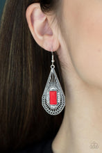 Load image into Gallery viewer, Paparazzi ~ Deco Dreaming ~ Red Earrings