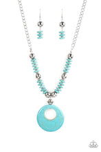 Load image into Gallery viewer, Paparazzi ~ Oasis Goddess ~ Blue Turquoise Necklace Set