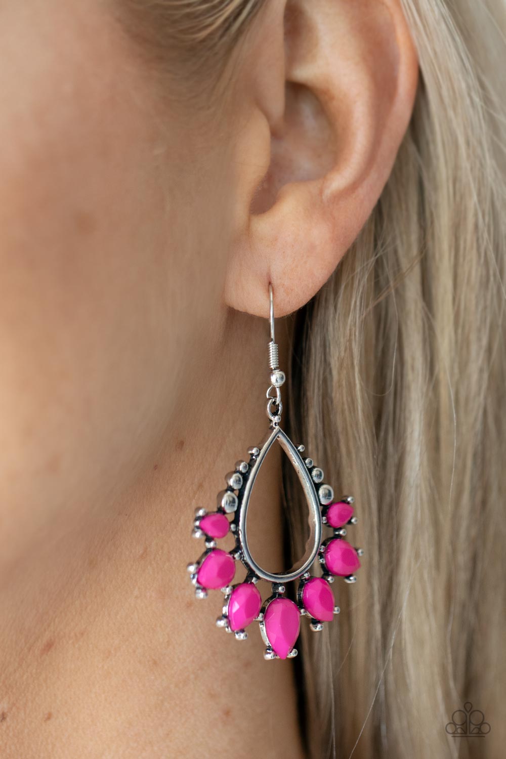 Paparazzi ~ Flamboyant Ferocity ~ Pink Earrings