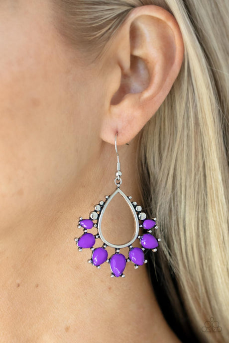 Paparazzi ~ Flamboyant Ferocity ~ Purple Earrings