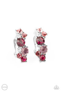 Paparazzi ~ Cosmic Celebration ~ Pink Clip-On Earrings