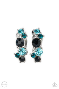 Paparazzi ~ Cosmic Celebration ~ Blue Clip-On Earrings