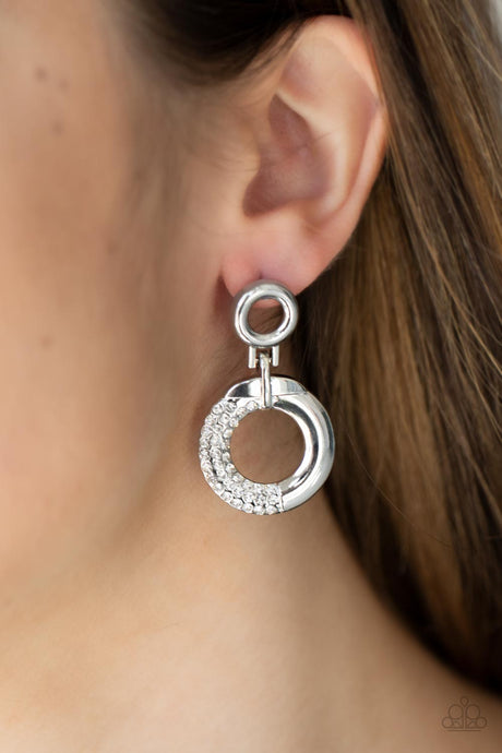 Paparazzi ~ Modern Motivation ~ White Post Earrings