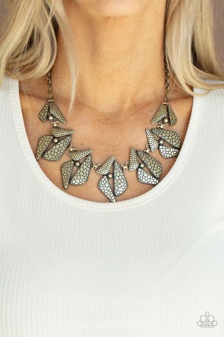 Paparazzi ~ Extra Expedition ~ Brass Necklace Set