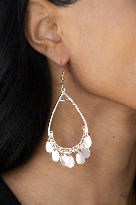 Paparazzi ~ Meet Your Music Maker ~ Rose Gold Earrings