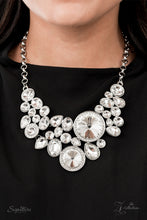 Load image into Gallery viewer, Paparazzi ~ &quot;The Danielle&quot; ~ ZI Collection ~ White Rhinestone Necklace Set