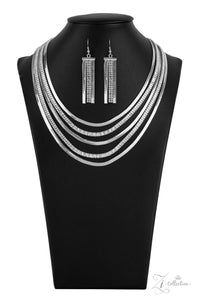Paparazzi ~ "Persuasive" ~ ZI Collection ~ Silver Necklace Set
