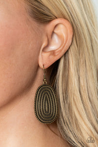 Paparazzi ~ Desert Climate ~ Brass Earrings