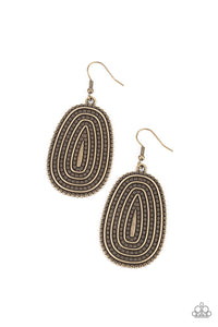 Paparazzi ~ Desert Climate ~ Brass Earrings