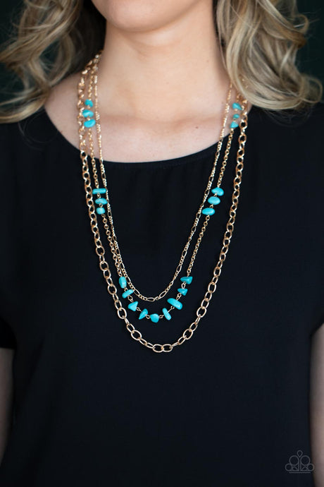 Paparazzi ~ Artisanal Abundance ~ Gold Necklace Set