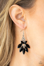 Load image into Gallery viewer, Paparazzi ~ Galaxy Grandeur ~ Black Earrings