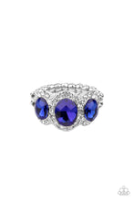 Load image into Gallery viewer, Paparazzi ~ Royal Residence ~ Blue Ring with a Dainty Stretchy Band