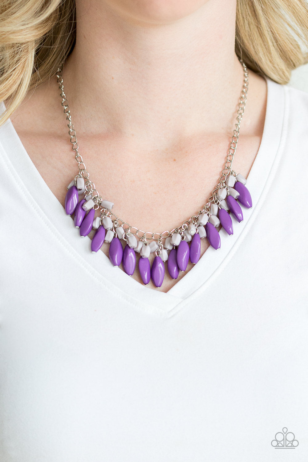 Paparazzi - Bead Binge - Purple Necklace - Klassy Jewelz Boutique