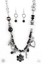 Load image into Gallery viewer, Paparazzi - Charmed, I Am Sure - Black Necklace - Klassy Jewelz Boutique