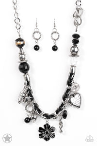 Paparazzi - Charmed, I Am Sure - Black Necklace - Klassy Jewelz Boutique