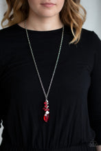 Load image into Gallery viewer, Paparazzi - Crystal Cascade - Red Necklace - Klassy Jewelz Boutique