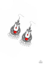 Load image into Gallery viewer, Paparazzi - Fiesta Flair - Red Earrings - Klassy Jewelz Boutique