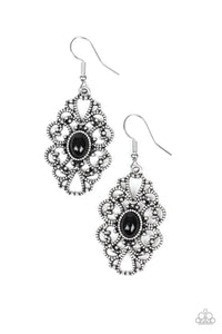 Paparazzi - Over The POP - Black Earrings - Klassy Jewelz Boutique