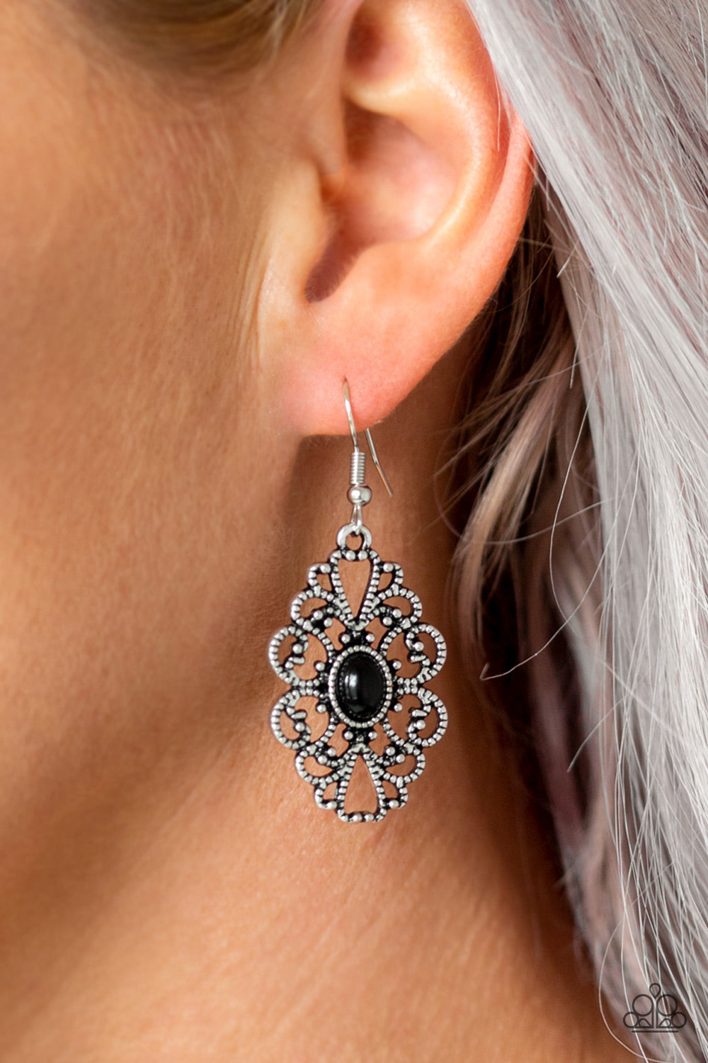 Paparazzi - Over The POP - Black Earrings - Klassy Jewelz Boutique