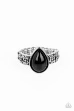 Load image into Gallery viewer, Paparazzi ~ Rainbow Raindrops ~ Black Ring with Dainty Stretchy Band