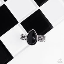 Load image into Gallery viewer, Paparazzi ~ Rainbow Raindrops ~ Black Ring with Dainty Stretchy Band
