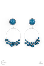 Load image into Gallery viewer, Paparazzi - Cabaret Charm - Blue Clip-On Earrings