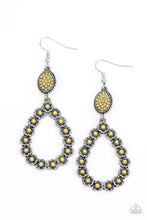 Load image into Gallery viewer, Paparazzi ~ Farmhouse Fashion Show ~ Yellow Earrings
