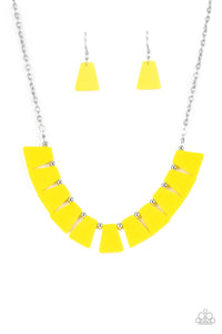 Paparazzi ~ Vivaciously Versatile ~ Yellow Necklace Set