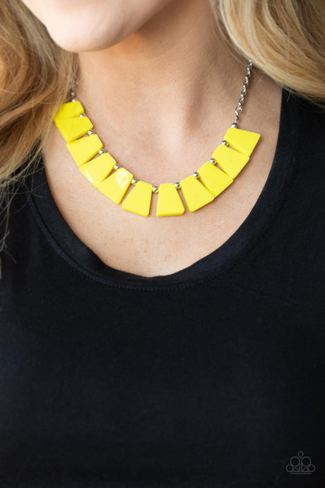 Paparazzi ~ Vivaciously Versatile ~ Yellow Necklace Set