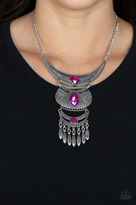 Paparazzi ~ Lunar Enchantment ~ Pink Necklace Set