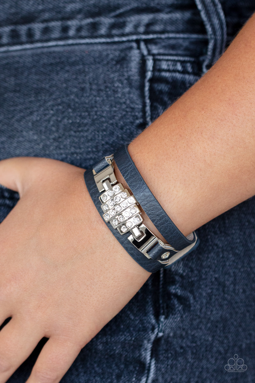 Paparazzi ~ Ultra Urban ~ Blue Wrap Bracelet