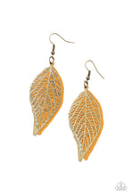 Load image into Gallery viewer, Paparazzi ~ Leafy Luxury ~ Brass Earrings