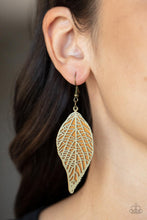 Load image into Gallery viewer, Paparazzi ~ Leafy Luxury ~ Brass Earrings