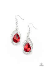 Load image into Gallery viewer, Paparazzi ~ Dancefloor Diva ~ Red Earrings