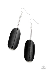 Paparazzi ~ Tamarack Trail ~ Black Earrings