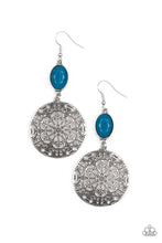 Load image into Gallery viewer, Paparazzi ~ Eloquently Eden ~ Blue Earrings