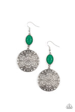 Load image into Gallery viewer, Paparazzi ~ Eloquently Eden ~ Green Earrings