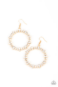 Paparazzi ~ Glowing Reviews ~ Gold Earrings