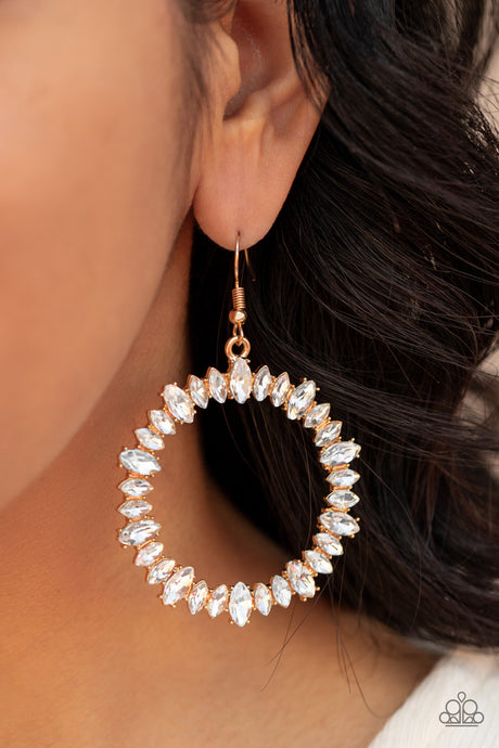 Paparazzi ~ Glowing Reviews ~ Gold Earrings