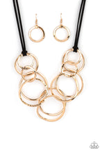Load image into Gallery viewer, Paparazzi ~ Spiraling Out of COUTURE ~ Gold Necklace Set