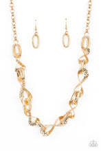 Load image into Gallery viewer, Paparazzi ~ METAL of Honor ~ Gold Necklace Set